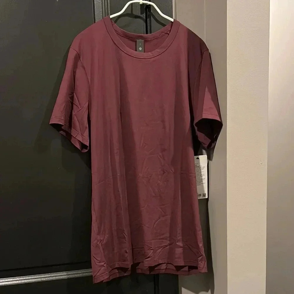 lululemon athletica Red Short Sleeve Tee